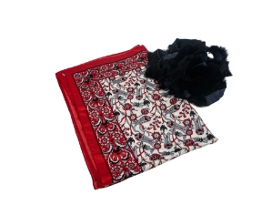 Scarf and Spanish Rabbit Fur Trim Kit: Gallery Item 
