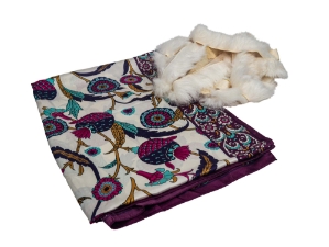 Scarf and Spanish Rabbit Fur Trim Kit: Gallery Item 