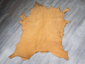 Commercial Brain-Tanned Buffalo Leather: Gallery Item 