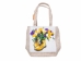 Hand Embroidered Burlap Tote Bag: Gallery Item - 1379-30-G4968 (Y3JRK)