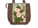 Hand Embroidered Burlap Tote Bag: Gallery Item - 1379-30-G4969 (Y3JRK)