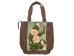 Hand Embroidered Burlap Tote Bag: Gallery Item - 1379-30-G4969 (Y3JRK)