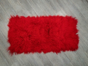 Discounted Dyed Fire Red Tibet Lamb Plate: Gallery Item 