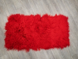 Discounted Dyed Fire Red Tibet Lamb Plate: Gallery Item 