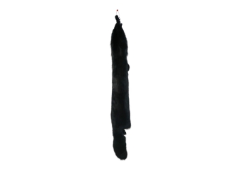 Black Dyed Fox Skin: Fashion Quality: Gallery Item 