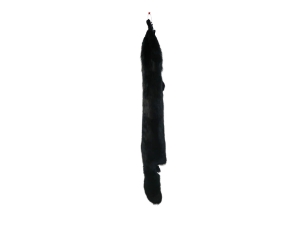 Black Dyed Fox Skin: Fashion Quality: Gallery Item 