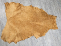 Traditionally Brain-Tanned Smoked Elk Leather: Gallery Item 