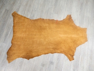 Traditionally Brain-Tanned Smoked Deer Leather: Gallery Item 