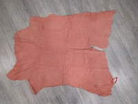 Pig Suede Tannery Run: Salmon: 11.7 sq ft: Gallery Item 