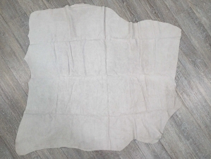 Pig Suede Tannery Run: White: 12.4 sq ft: Gallery Item 
