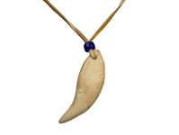 Realistic Iroquois Bear Tooth Necklace: 1-tooth: Gallery Item 