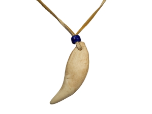 Realistic Iroquois Bear Tooth Necklace: 1-tooth: Gallery Item 