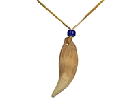Realistic Iroquois Bear Tooth Necklace: 1-tooth: Gallery Item 