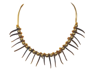 Real Iroquois Badger Claw Necklace: 20-Claw: Gallery Item 