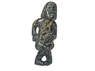 Inuit Soapstone Carving: Man: Gallery Item 