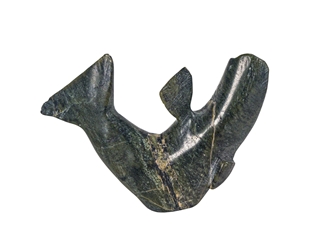 Inuit Soapstone Carving: Whale: Gallery Item 