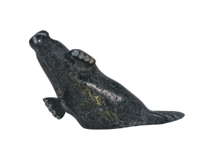 Inuit Soapstone Carving: Seal Design: Gallery Item 