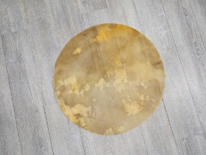 Horse Rawhide Drum Cover 23": Gallery Item horse rawhide discs, horse rawhide rounds, horse drum covers