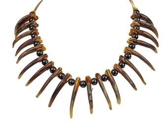 Real 20-Claw North American Badger Necklace: Gallery Item 