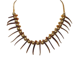 Real 20-Claw North American Badger Necklace: Gallery Item 