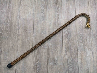 Real Rattlesnake Cane: Open Mouth: Gallery Item 