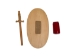 Painted Viking Age Kite Shield: Gallery Item - 649-030422-03 (10UF)