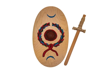 Painted Viking Age Kite Shield: Gallery Item 