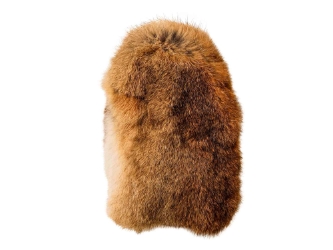Sheared Beaver & Czech Rabbit Massage Mitt: Gallery Item 