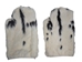 Pair of Spotted Rabbit Fur Massage Mitt: Gallery Item - 696-9SP-P-G6254 (8UO6)