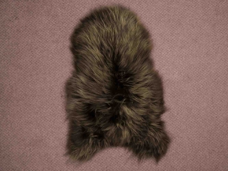 Dyed Icelandic Sheepskin: Brown & Blond: 100-110cm or 40" to 44": Gallery Item 