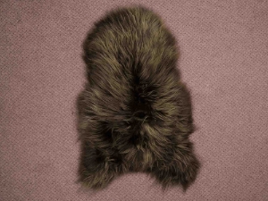 Dyed Icelandic Sheepskin: Brown & Blond: 100-110cm or 40" to 44": Gallery Item 