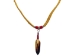 Ojibwa Wood Feather Quill Necklace: Gallery Item - 81-601-G6070 (Y2L)