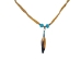 Ojibwa Wood Feather Quill Necklace: Gallery Item - 81-601-G6073 (Y2L)