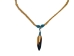 Ojibwa Wood Feather Quill Necklace: Gallery Item - 81-601-G6075 (Y2L)