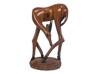 African Antelope Wood Carving: Gallery Item 