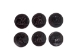 Elephant African Wood Coasters (set of 6): Gallery Item - 865-50-E-G4998 (Y1J)