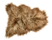 Dyed Icelandic Sheepskin: Brown & Blond: 100-110cm or 40" to 44": Gallery Item - 7-10TT-G6439 (Y1LRP)