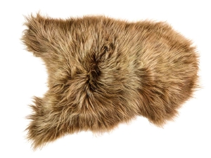 Dyed Icelandic Sheepskin: Brown & Blond: 100-110cm or 40" to 44": Gallery Item 