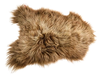 Dyed Icelandic Sheepskin: Brown & Blond: 100-110cm or 40" to 44": Gallery Item 
