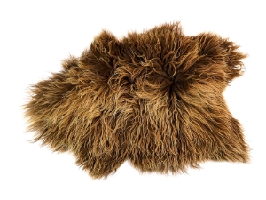 Icelandic Sheepskin: Rusty Brown: 110-120cm or 44" to 48": Gallery Item 