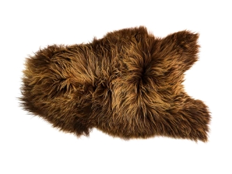 Icelandic Sheepskin: Rusty Brown: 120-130cm or 48" to 52": Gallery Item 