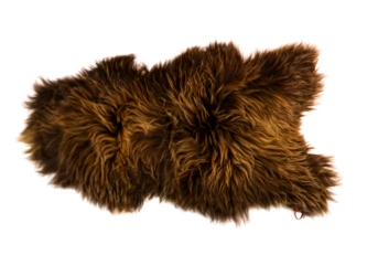 Icelandic Sheepskin: Rusty Brown: 120-130cm or 48" to 52": Gallery Item 