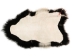 Icelandic Sheepskin: Blacky Brown with White Edges: 120-130cm or 48" to 52":Gallery Item - 7-309-G6481 (Y2IXX)
